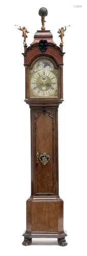 A Dutch longcase clock