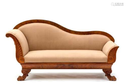 An Empire chaise longue