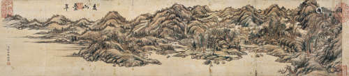 董邦达（1699～1769） 夏山叠翠 镜框 设色纸本
