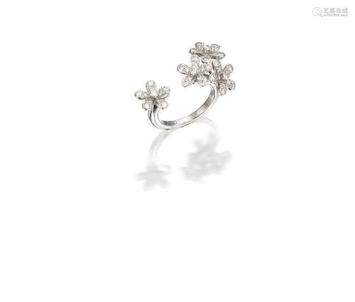 A Diamond 'Socrate' Floral Ring, by Van Cleef and Arpels