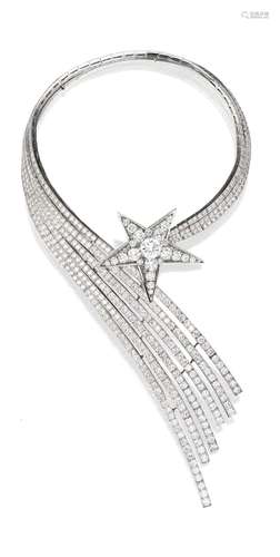 A Fine Diamond 'Comète' Necklace, by Chanel, circa 1995