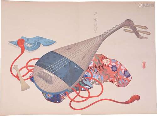 AN ALBUM OF WOODBLOCK PRINTS. 20th Century. Orihon