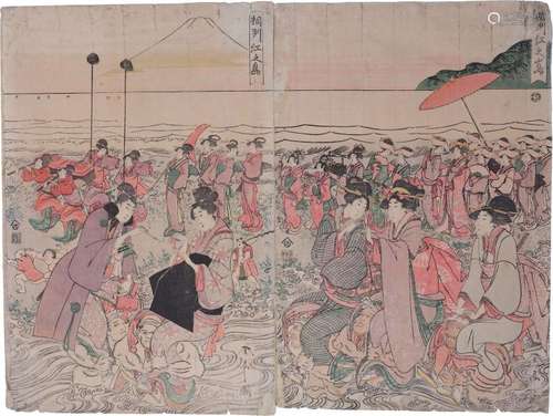 A GROUP OF WOODBLOCK PRINTS. 19th Century. Compris