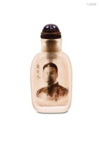 AN INSIDE-PAINTING SNUFF BOTTLE DEPICITING KANG YO