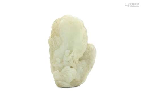 A CHINESE JADE ‘MOUNTAIN’ CARVING. Qing Dynasty, 1