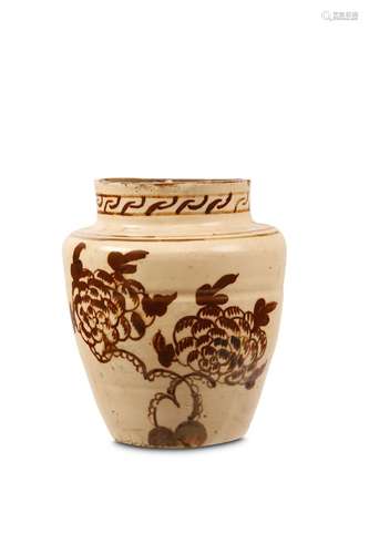 A CIZHOU JAR. 20cm H. 磁州窯罐