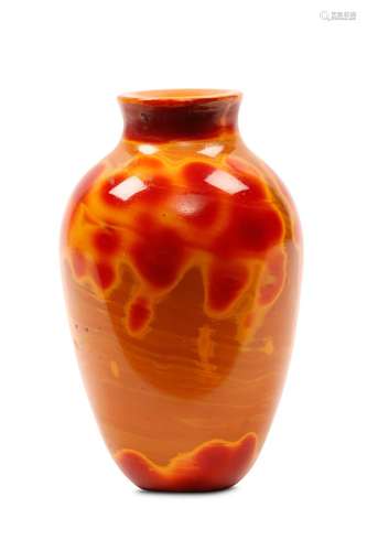 A ‘REALGAR’ GLASS SNUFF BOTTLE. Qing Dynasty. Of s