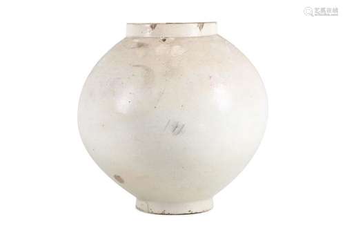 A MOON JAR. Korea, Choson Period. Of globular form