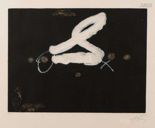 Antoni Tapies, 1923-2012, La S, 1978, etching with