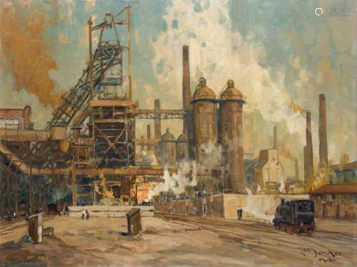 Erich Mercker, 1891-1973, industrial landscape