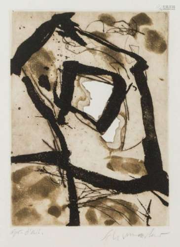 Emil Schumacher, 1912-1999, aquatint, hand signed