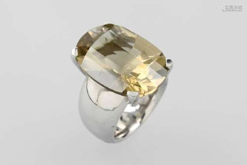 Ring with citrine, silver 925