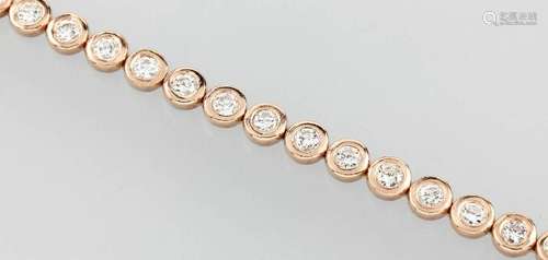 14 kt gold rivierebracelet with brilliants