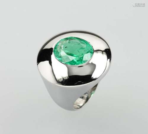 14 kt gold CARTIER-Ring with emerald