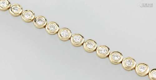 14 kt gold rivierebracelet with brilliants