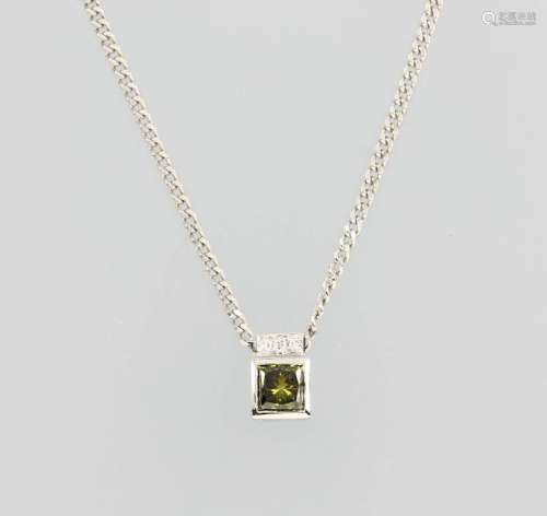 18 kt gold pendant with diamonds