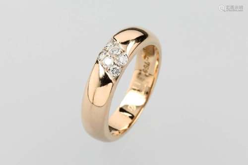 18 kt gold WEMPE ring with brilliants