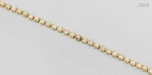 14 kt gold bracelet with brilliants