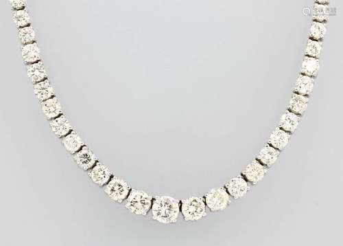 14 kt gold necklace with brilliants