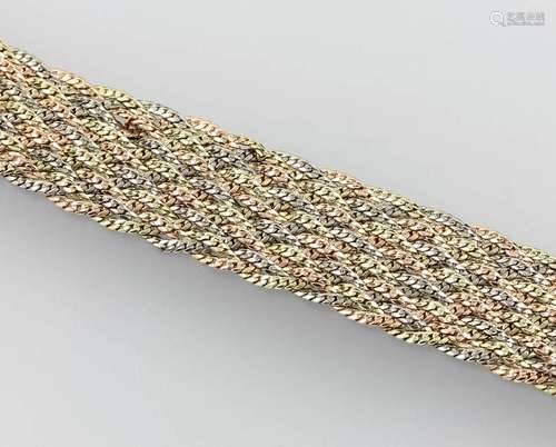 14 kt gold braided bracelet