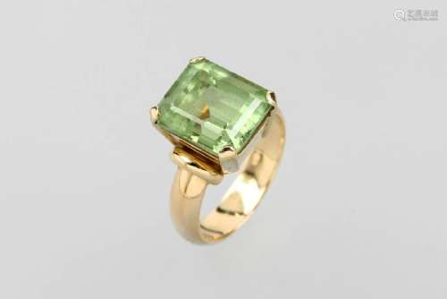 18 kt gold ring with tourmaline