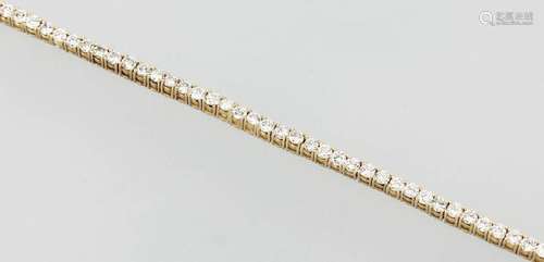 14 kt gold bracelet with brilliants