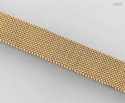 Wide 18 kt gold bracelet