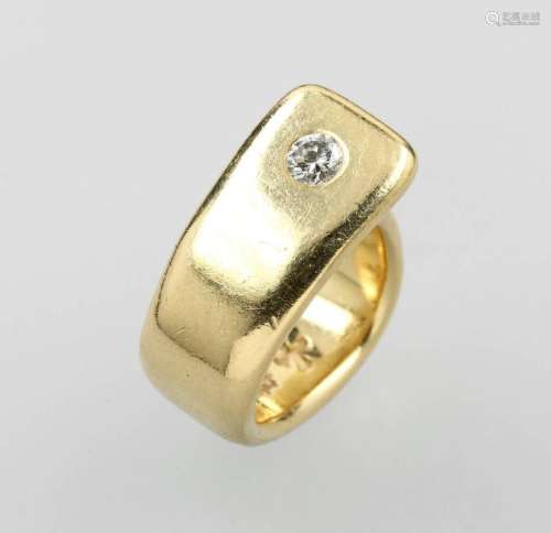 18 kt gold ring with brilliant