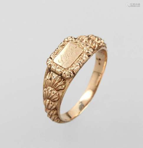 14 kt gold ring, probably England approx. 1835/40