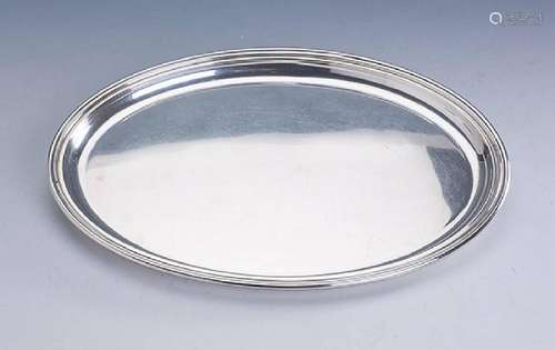 Oval tray, 800 silver