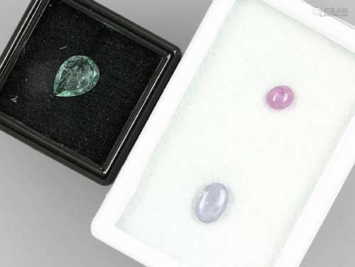 Lot 2 loose star sapphire and -rubies