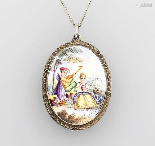 Locket-pendant with mirror, probably austria approx.