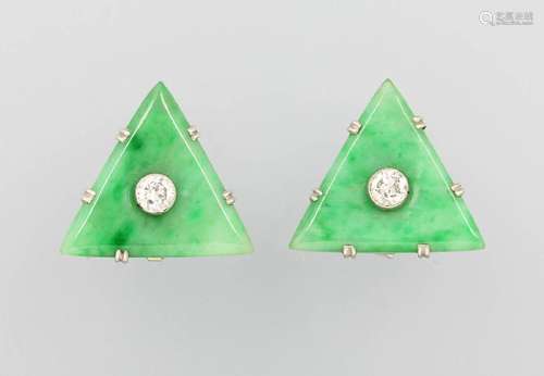 Pair of Art-Deco earrings, german approx. 1925/30