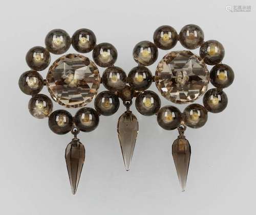 Brooch with agates, Idar Oberstein approx. 1880s