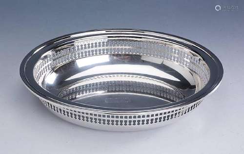 Oval bowl, 800 silver, Italy