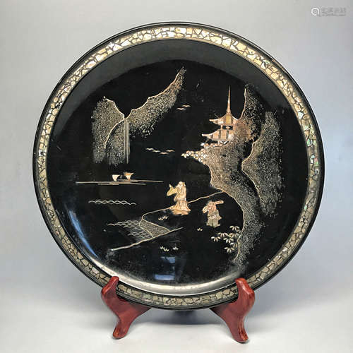 A LUODIAN LANDSCAPR PAINTING PLATE