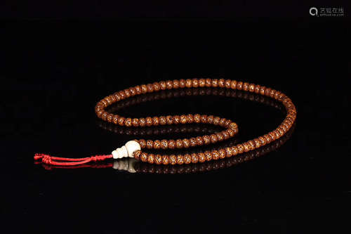 A TIBETAN OLD BODHI PRAYER BEADS