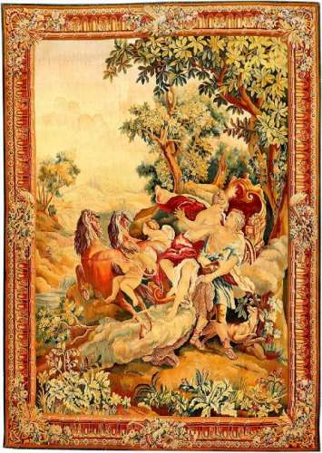 Extremely Fine Aubusson 'Silk-Tapestry' (Aphrodite &