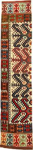 White Ground Hotamis 'Kilim' (One Panel),