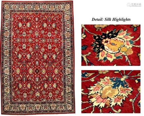 'Part-Silk' Tehran Carpet,