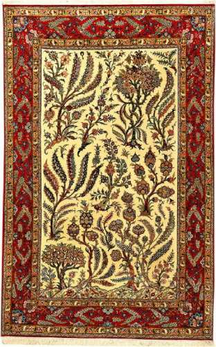 Fine 'Part-Silk' Qum 'Shakeri' Rug,