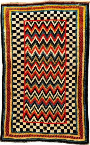 Unique Luri Gabbeh 'Borgello-Style' Rug (Published By