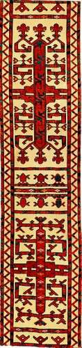 Early Fine Turkmen 'Jolami' Tent-Band (Fragment),