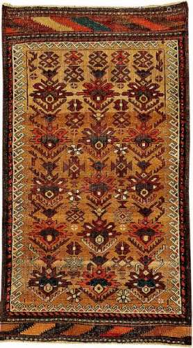 'Camel Wool' & 'Part-Cotton' Baluch Rug,