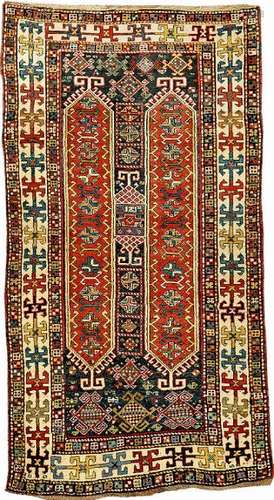 Kazak 'Column' Rug,