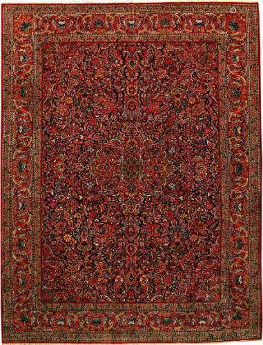 Exceptionally & Fine Kurk Kashan Carpet,