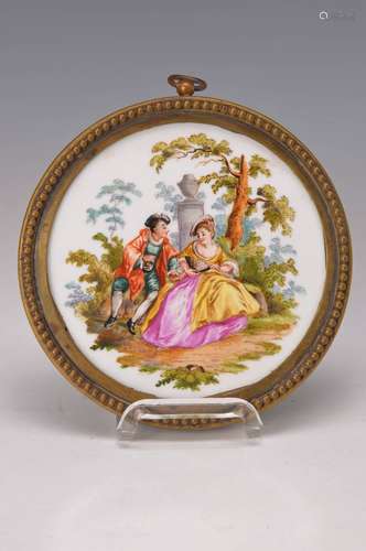 round porcelain painting