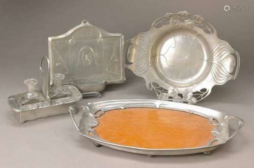 4 parts Art Nouveau tin: around 1900