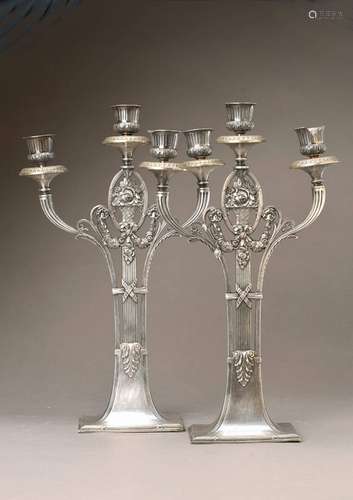 A pair of candlesticks