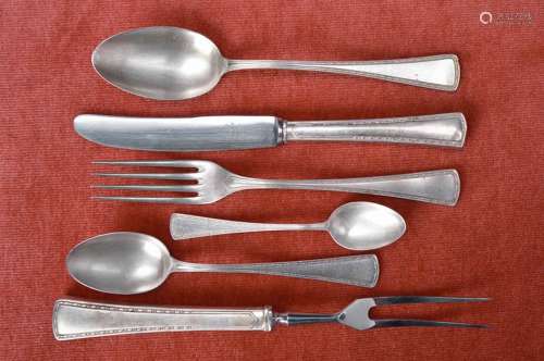 Silver Art Nouveau cutlery
